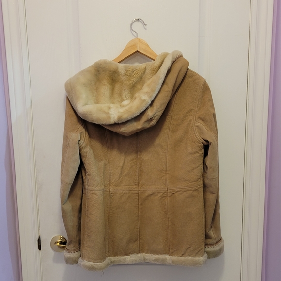 Vintage Genuine Leather Shearling Coat - Picture 9 of 16